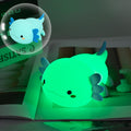 HAPPYBAG Axolotl Night Light, Cute Axolotl lamp Gifts for Kids, Dimmable Silicone Animal Nursery Night Light, Kawaii Rechargeable Bedside…