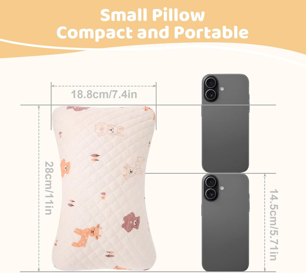 vocheer Small Pillows for Sleeping, 11"x 7" Mini Travel Pillow, Tiny Pillows for Neck, Wrist, Lumbar and Knee, Pets Pillow, Cotton…