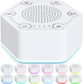 WowSleep White Noise Sound Machines with High Fidelity 30 Unique Non-Looping Soothing Sounds 12 Colors Night Light 4 Timers 10-Level Bright…