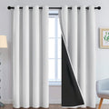 Yakamok 100% Blackout Curtains 84 Inches Long, 2 Thick Layers Heat and Full Light Blocking Soft Thermal Insulated Drapes for Bedroom(52"…