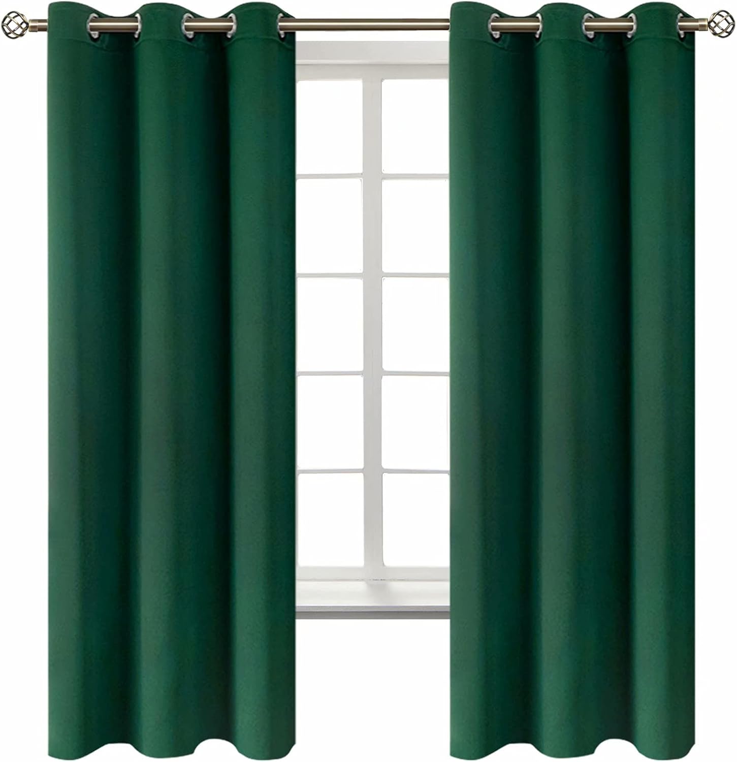 BGment Christmas Blackout Curtains - Grommet Thermal Insulated Room Darkening Bedroom and Living Room Curtains, Set of 2 Decorative Curtain…