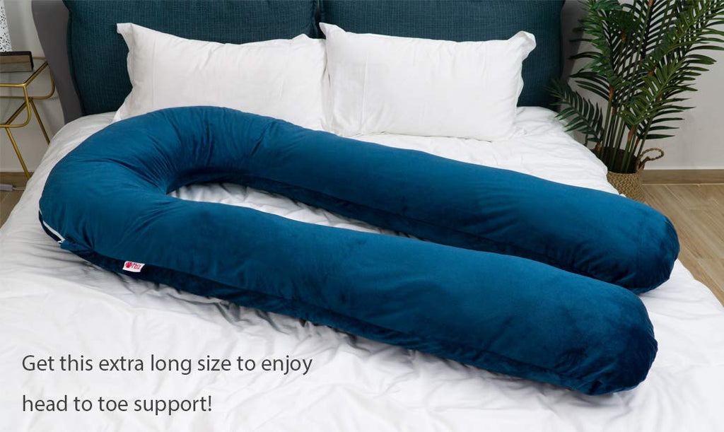 Meiz Pregnancy Pillow, Pregnancy Body Pillow, Pregnancy Pillows for Sleeping, 65" Maternity Body Pillow for Pregnant Women with Velvet Cove…