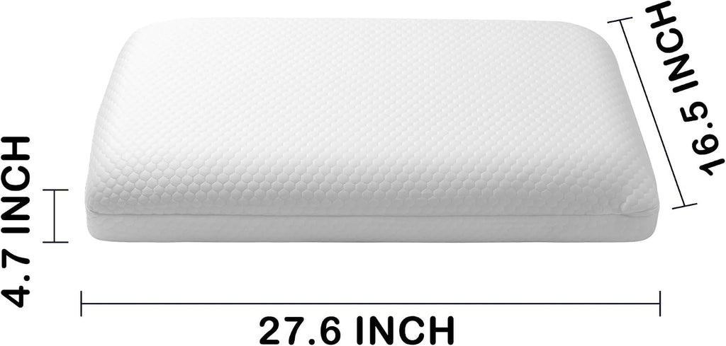 hyvecloud Cooling Memory Foam Bed Pillow Adaptive Pillows for Neck Medium Firm Pillow for Side Back and Stomach Sleepers Keep Pressure Reli…