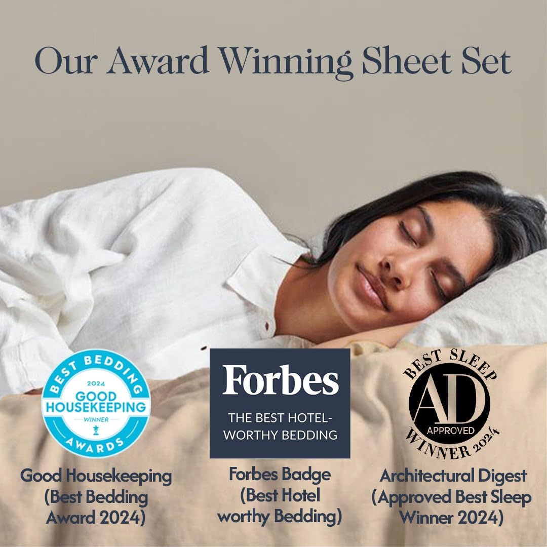 SweaveBedding 100% Egyptian Cotton Percale Pillow Cases Set - Luxurious 400 Thread Count, Breathable & Skin-Friendly Percale Pillow Cases -…