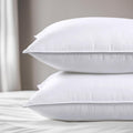 Viewstar Bed Pillows Queen Sizes Set of 2, Hotel Quality Cooling Down Alternative Gusseted Pillows for Side, Back, or Stomach Sleepers, Dou…