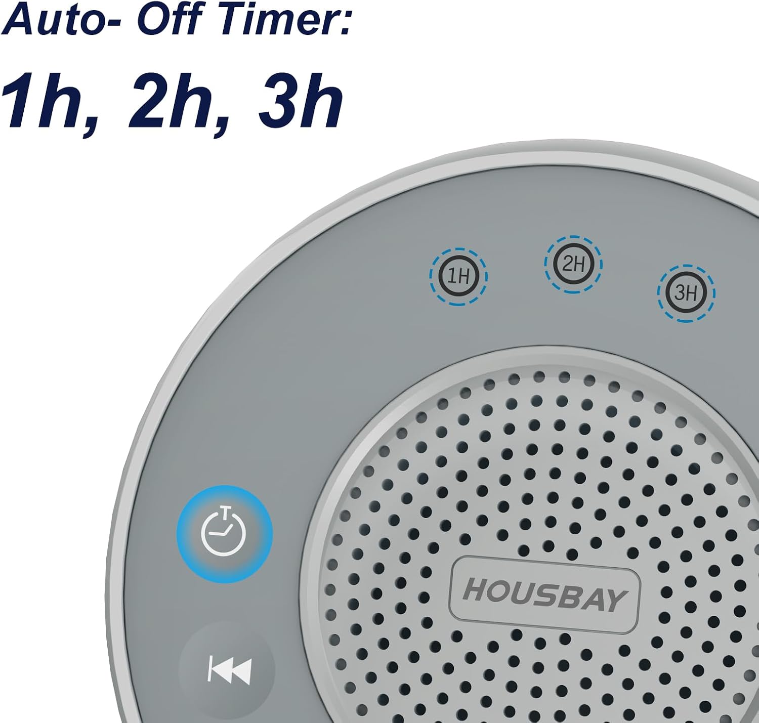 Housbay White Noise Sound Machine, 31 Soothing Sounds, 5W Loud Stereo Sound, Sleep Timer, Small Travel Sleep Machine & Noise Canceling…