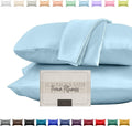 Elegantcomfort Elegant Comfort Silky and Luxurious 2-Piece Satin Pillowcase Set for Healthier Skin and Hair, Hidden Zipper Closure and Beau…