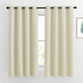 Nicetown Bedroom Curtains Room Darkening Draperies - Grommet Top Beige Thermal Insulated Energy Saving Privacy Drapes for Apartment/Home Of…