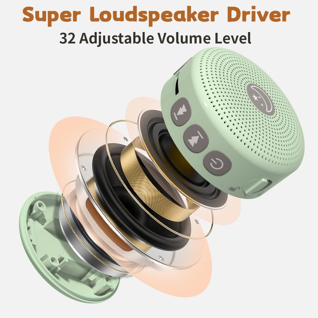 BodyHush Mini Sound Machine Portable Baby White Noise Machine Brown Noise Machine 30 Soothing Sounds for Kids Adults Auto-Off Timer 32 Volu…