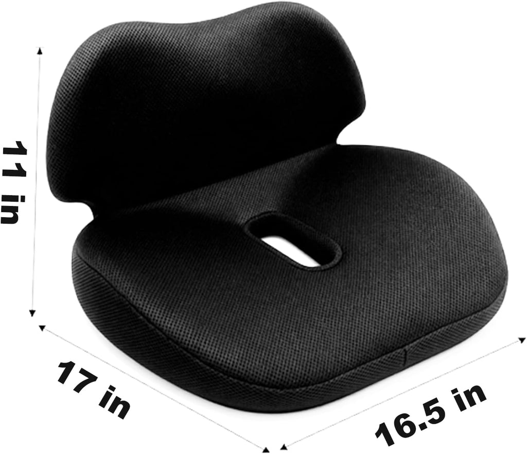 Memory Foam Seat Cushion for Office Chair, Wheelchair Cushions, Hemorrhoid Pillow, Lower Back Support, Bed Sore Cushions for Butt, Cushion…