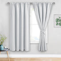 Jiuzhen Curtains for Bedroom - Thermal Insulated Room Darkening Noise Reducing, 52 x 63 Inch Blackout Curtains for Living Room, Light Block…