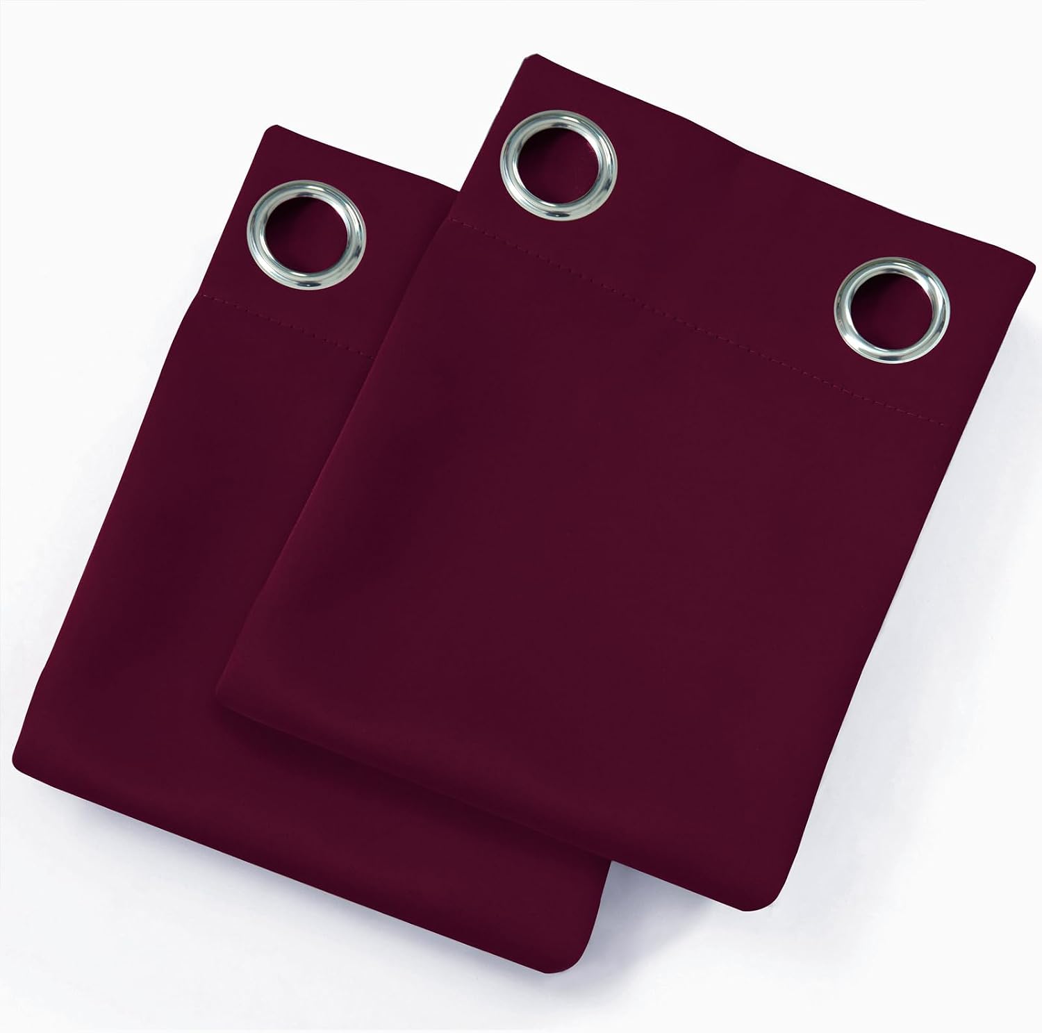 Lemomo Blackout Curtains 52 x 90 Inch Long Burgundy Red Curtains Set of 2 Panels Room Darkening Curtains for Bedroom and Living Room 90 Inc…