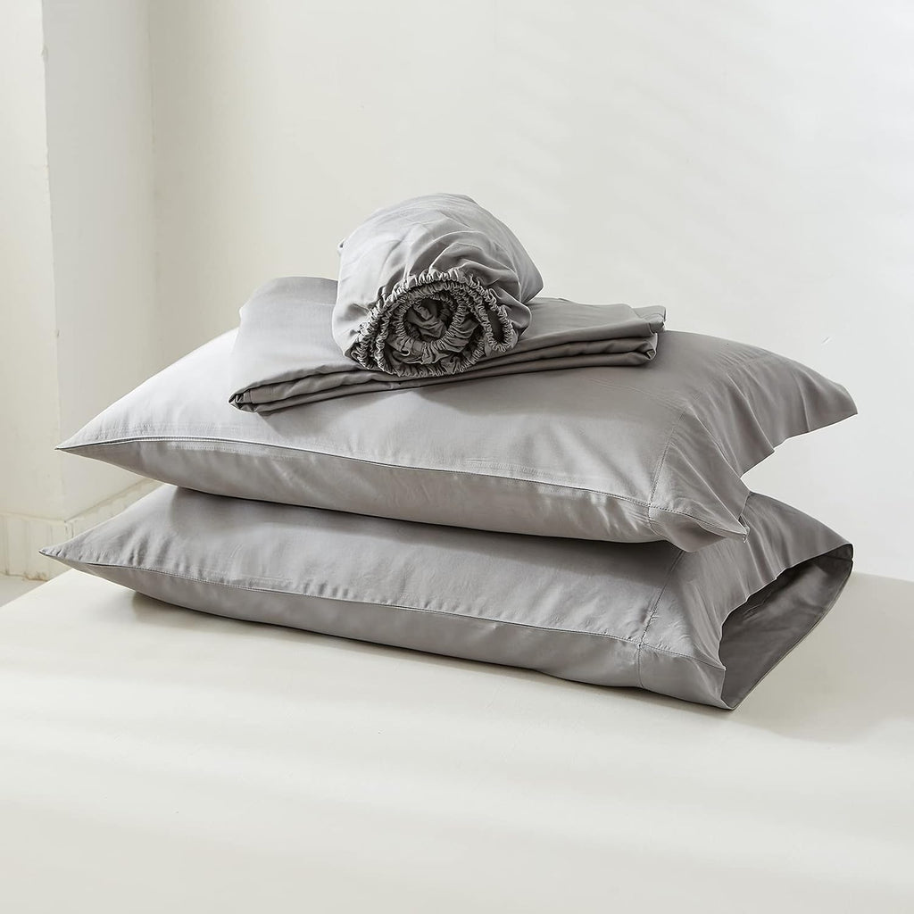 Simple&Opulence Cooling Pillowcase King Size Set of 2, 100% Viscose from Bamboo Pillow Cover with Envelope Closure, Silky Br…