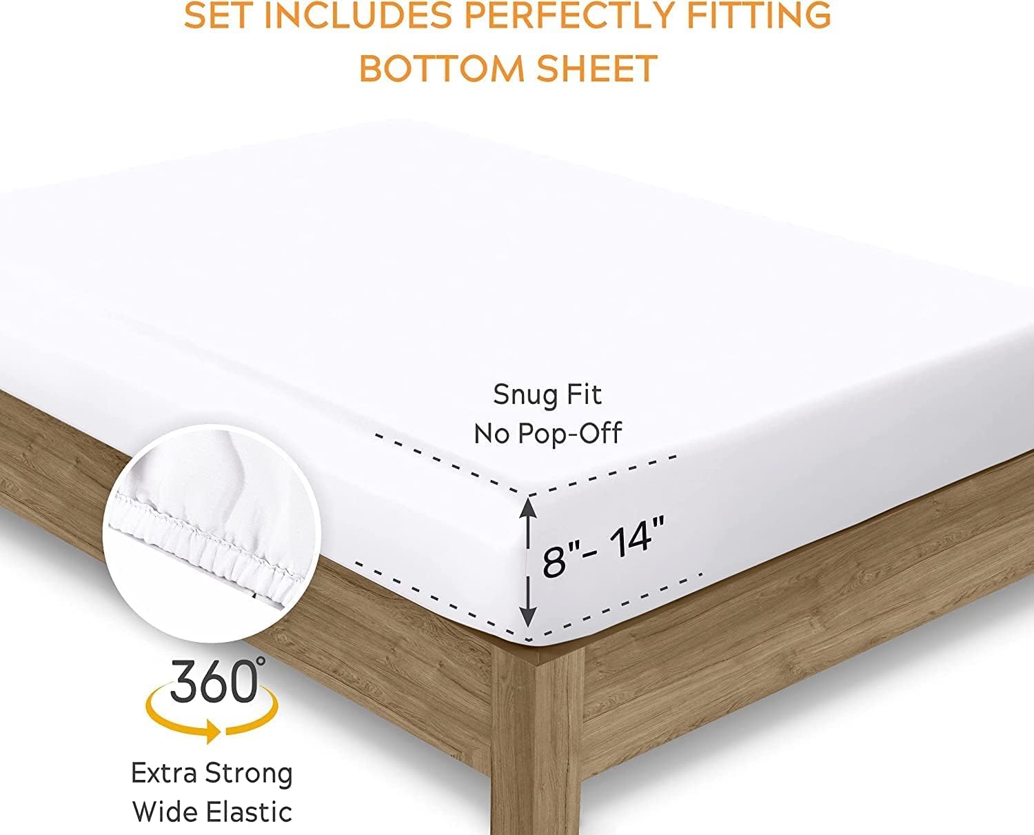 SleepMantra Sleep Mantra 100% Organic Cotton Twin Bed Sheet Set - Soft & Cooling Percale Weave - 4 Piece Bedding Set with Deep Pocket - GOT…