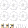 6 Pack Motion Sensor Light Indoor [8 LEDs], Electight Night Light USB Rechargeable, 400 mAh Battery & 3 Light Modes, Cordless Magnetic…
