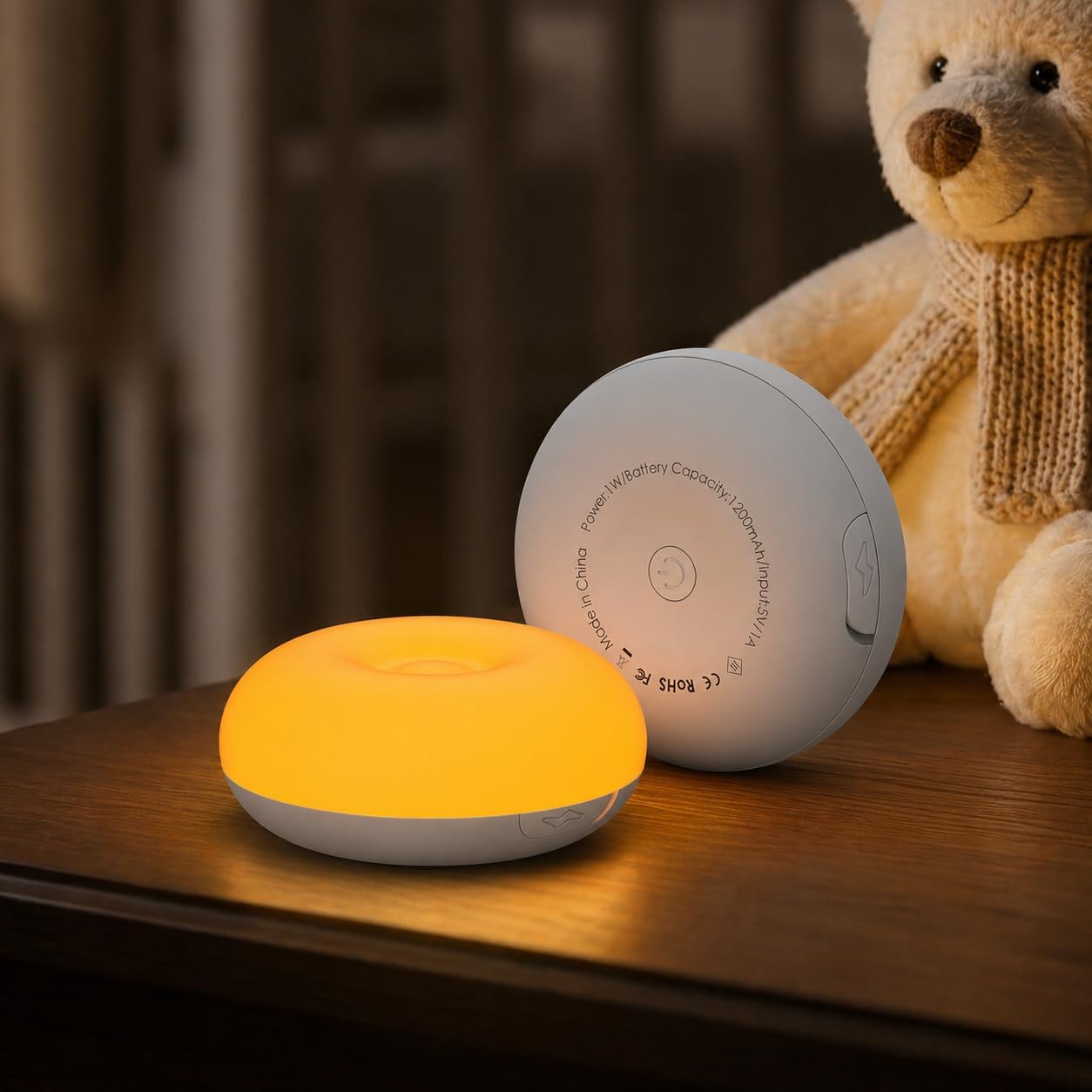 Bakzon Baby Night Light, 1800K Amber No Blue Light for Breastfeeding & Diaper Changes, Dimmable Silicone Egg Lamp with Flip Control…