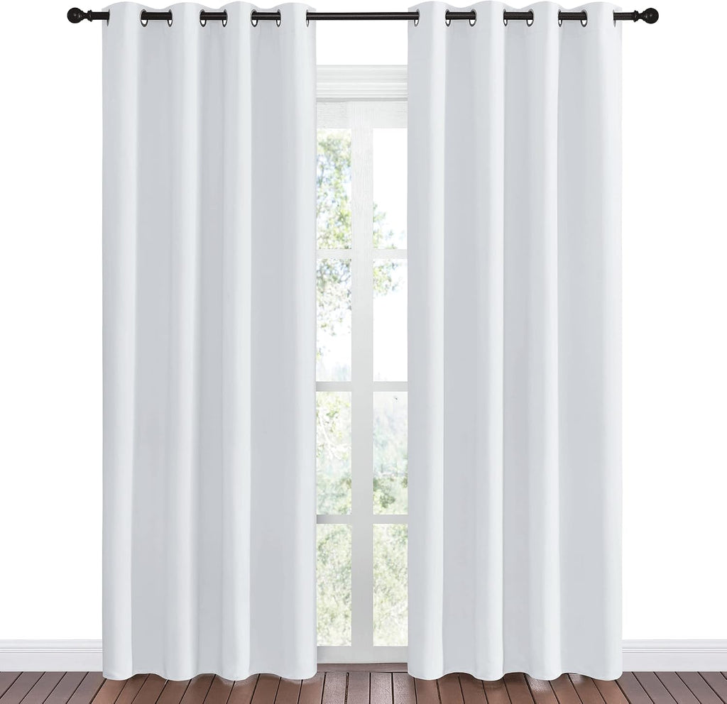 Nicetown Room Darkening Curtains for Living Room - easy maintenance Solid Thermal Insulated Grommet Room Darkening Curtains/Panels/Drapes…