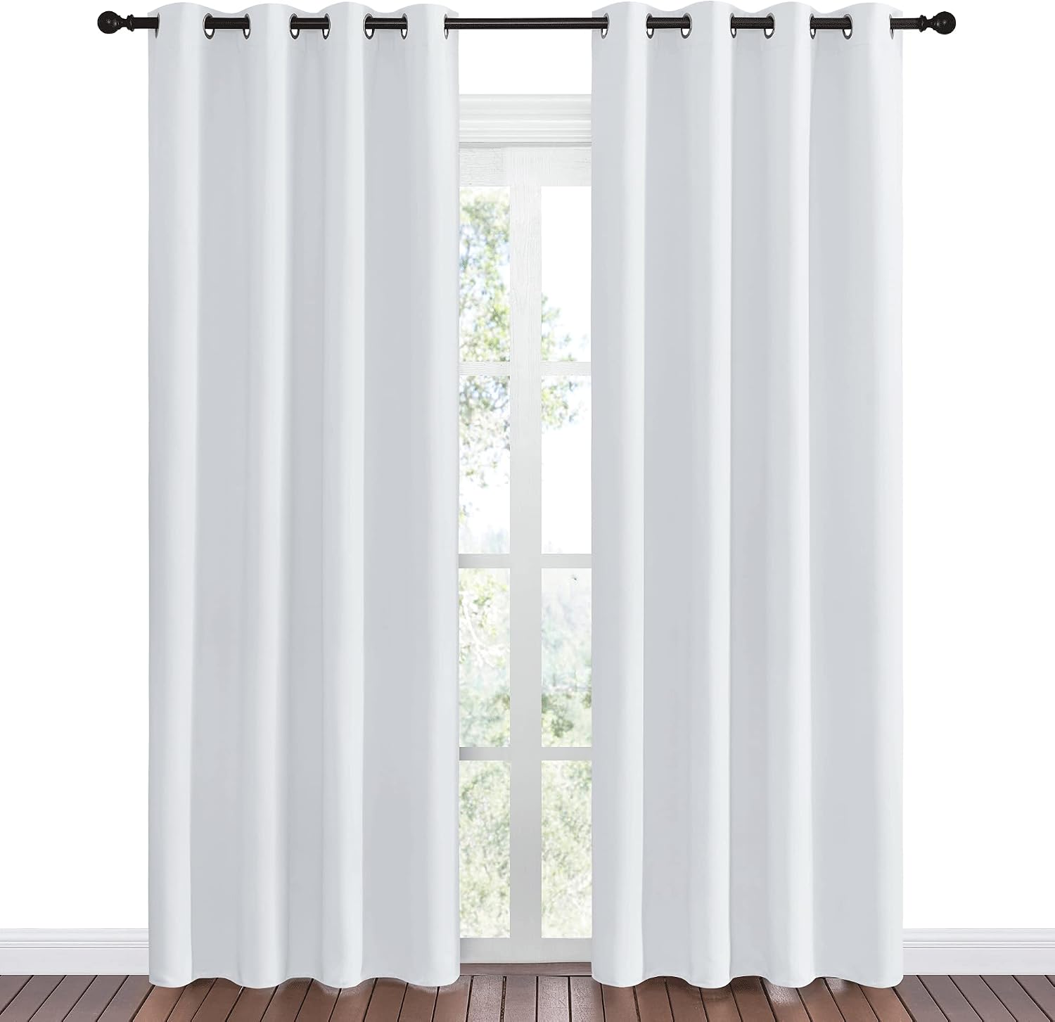 Nicetown Room Darkening Curtains for Living Room - easy maintenance Solid Thermal Insulated Grommet Room Darkening Curtains/Panels/Drapes…