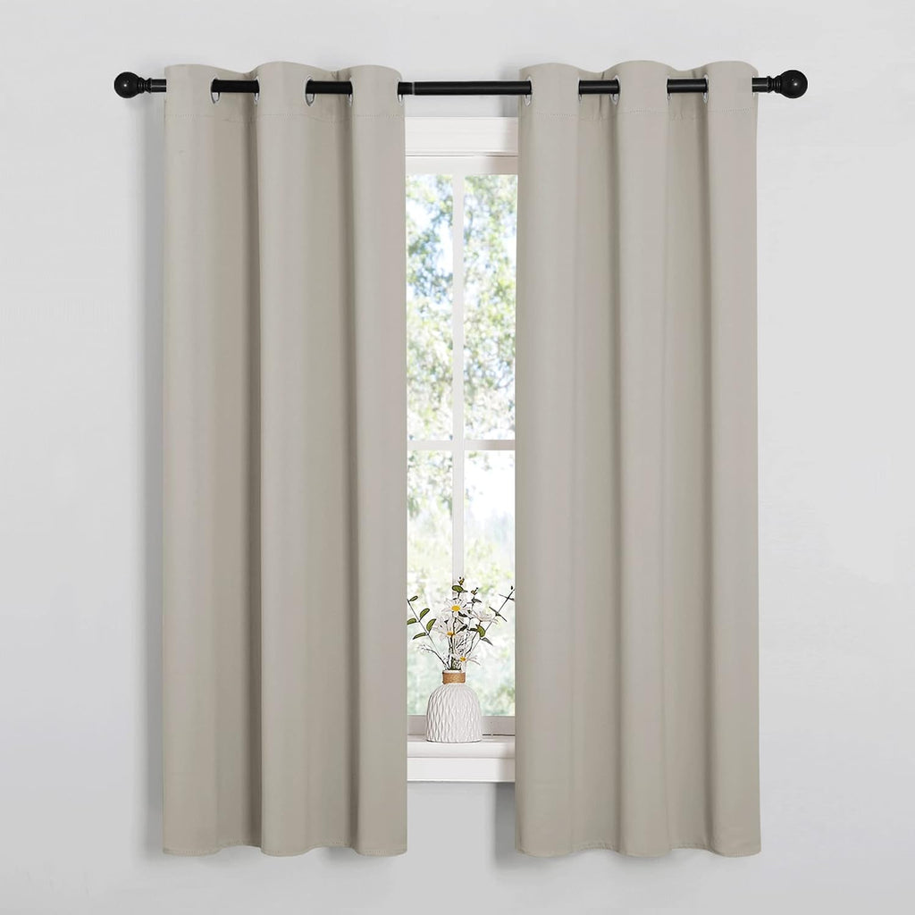 NICETOWN Kitchen Curtains, Short Curtains for Bedroom Windows, Thermal Insulated Room Darkening Curtain Panels for Girls Room, Cafe…