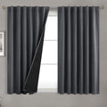 BGment 100% Room Darkening Thermal Insulated Blackout Curtains 54 Inches Long for Bedroom, Rod Pocket and Back Tab Double Layer Noise…
