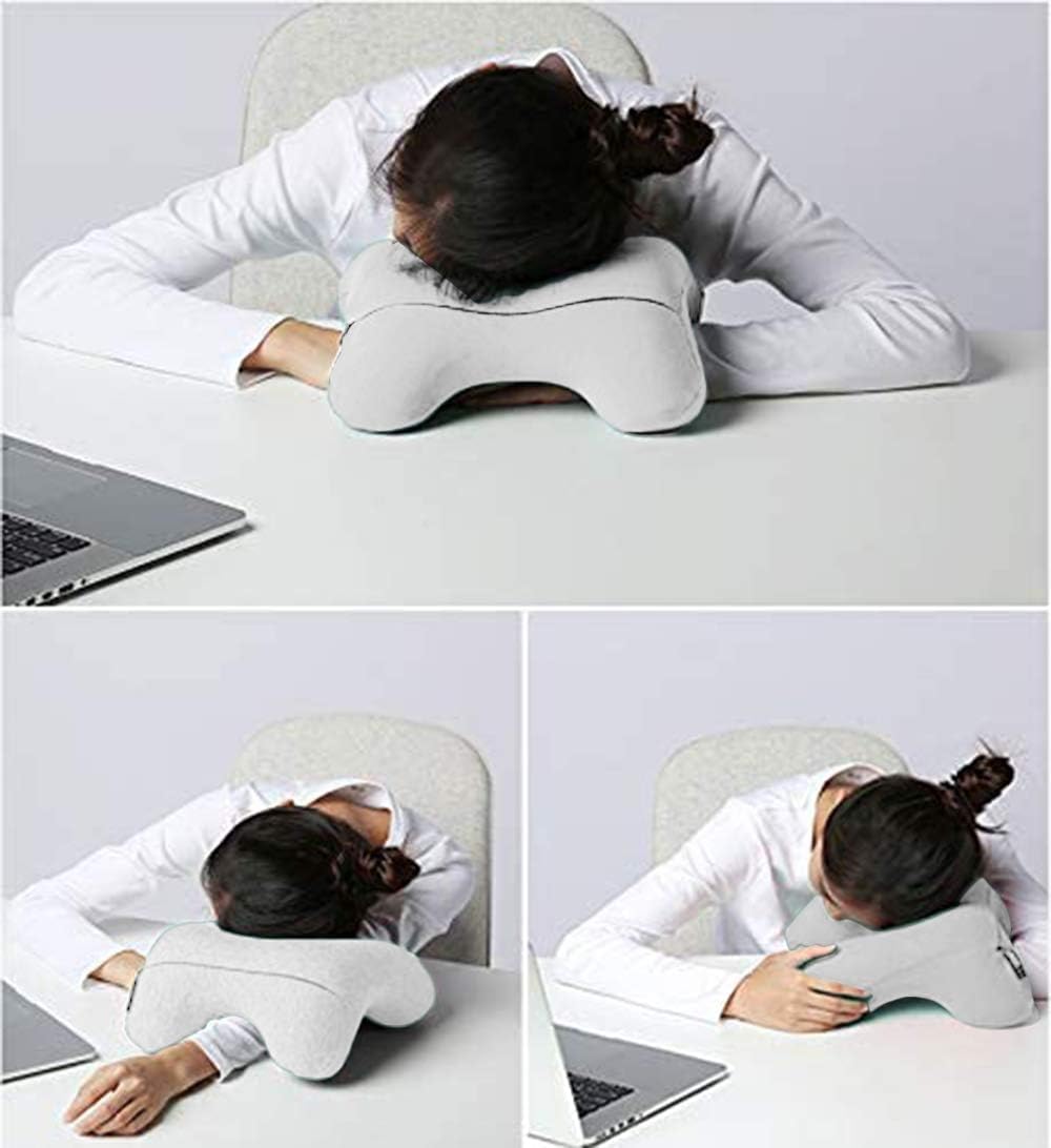 BigAnt Big Ant H-Shape Travel Neck Pillow & Desk Nap Pillow, 100% Memory Foam with Hollow Design to help reduce Arm Numbness, Ergonomic…