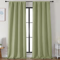 Simplebrand Ava Sage Green Blackout Curtains for Bedroom 96 Inches Long 2 Panels, Solid Thermal Insulated, Energy Saving Living Room Window…
