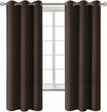 BGment Blackout Curtains for Living Room - Grommet Thermal Insulated Room Darkening Curtains for Bedroom, 2 Panels of 42 x 63 Inch, Brown 6…