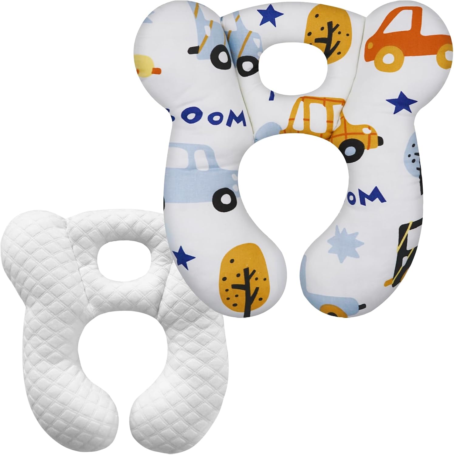 Baby Travel Pillow, Upgrade U-Shape Infant Head Support Pillow for Car Seat, Pushchair and Stroller, Soft Comfortable Neck Rest Cushion…