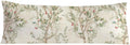 Vintage Chinoiserie Bird Floral 20x54 Body Pillow Cover, Chinoiserie Decor, Retro Green and Cream Flowers Botanical Decorative Long Body…