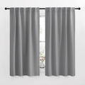 NICETOWN Blackout Curtain Panels for Living Room - (Silver Grey Color) 34x63 Inch, 2 Panels Set, Thermal Insulated Room Darkening…