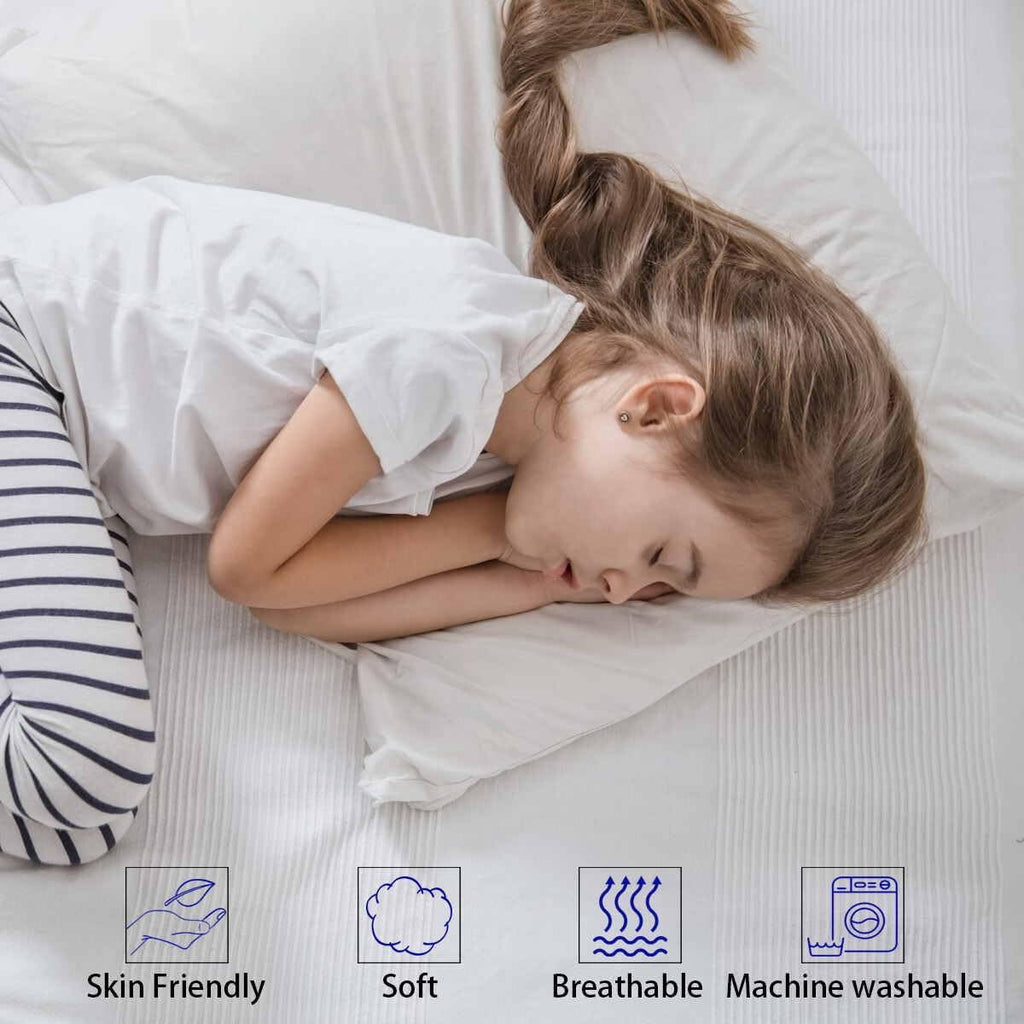 iFaon Thin Flat Ultra Soft Bed Pillows Standard Size Set of 2 Pack for Sleeping, Bed Pillow for Stomach Back and Side Sleepers, Machin…