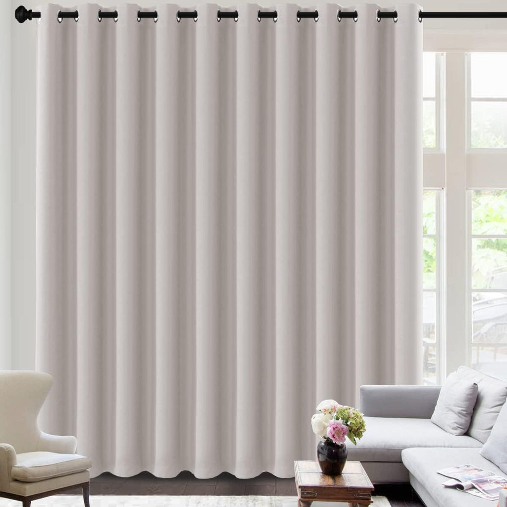 H.VERSAILTEX Blackout Curtains for Sliding Glass Door Room Divider Curtains Noise Reduce Curtain Panel Portable Window Screen S…