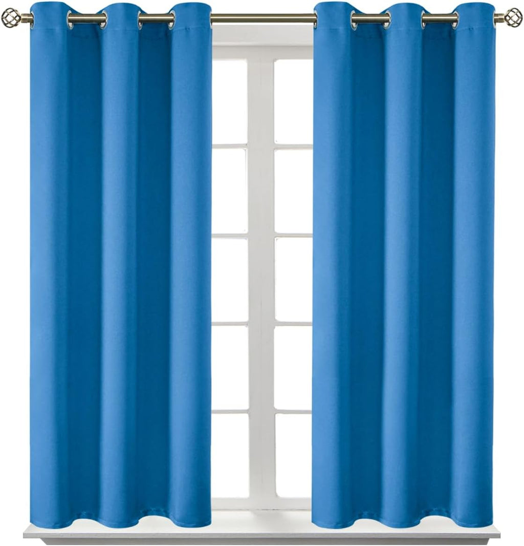 BGment Room Darkening Curtains 45 Inches Long - Grommet Thermal Insulated Drapes Window Treatment Curtains for Bedroom, 2 Panels, 38 x 45 I…