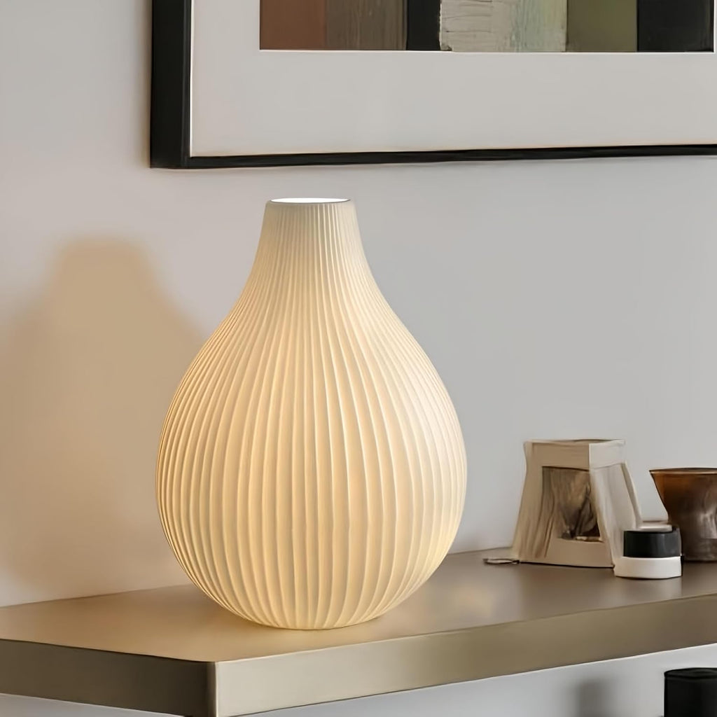 RONDURE 11.0" Modern Ceramic Table Lamp, Fully Dimmable Modern Bedside Lamps for Bedroom, Living Room and Nightstand, White Translucent…