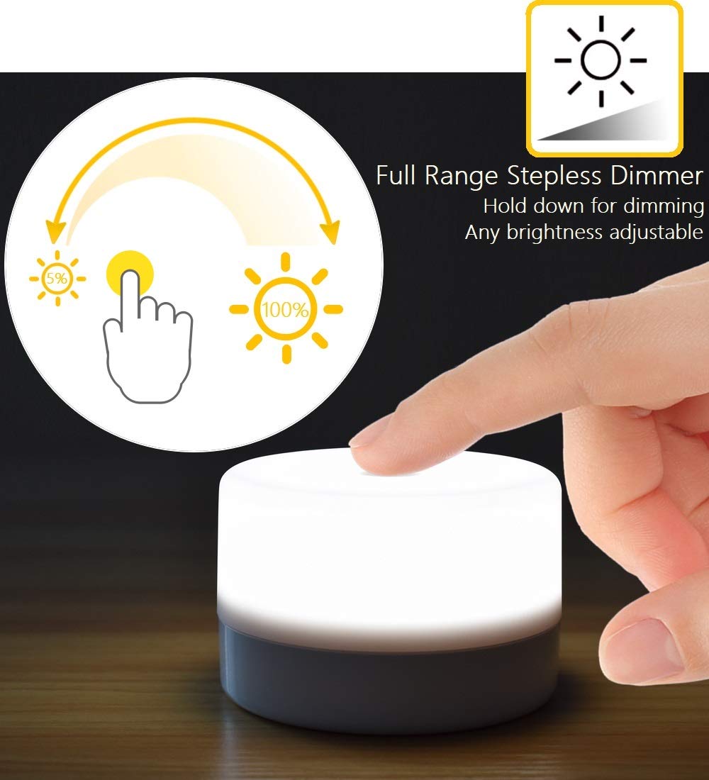RTSU Bedside Lamp, Dimmable Touch Tap Light Novelty Light, Kids Children Adult LED Nightlight, Table Desk Atmosphere Decorative Mood…