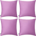 Thmyo 4-Pack 100% Cotton Comfortable Solid Decorative Throw Pillow Case Square Cushion Cover Pillowcase Sublimation Blank DIY Throw Pillowc…