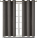 BGment Blackout Curtains for Bedroom - Grommet Thermal Insulated Room Darkening Curtains for Living Room, Set of 2 Panels (38 x 45 Inch, Gr…