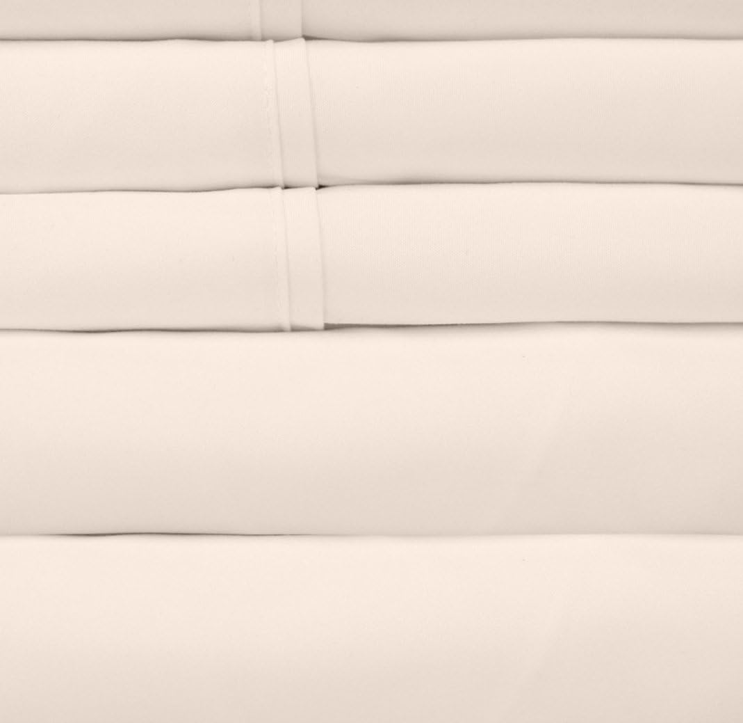 King Size Bed Sheets - 6 Piece 1500 Supreme Collection Fine Brushed Microfiber Deep Pocket King Sheet Set Bedding - 2 Extra Pillow Cases…