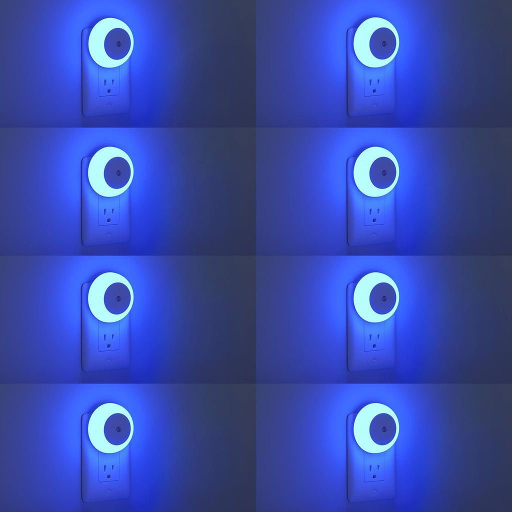 fesnne Night Light, Night Lights Plug into Wall, Dusk to Dawn Sensor, Blue Led Night Light 0.5W, 8 Pack Nightlight for Adults, Bedroom…