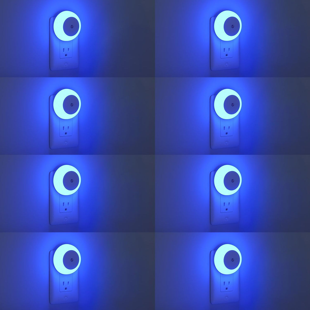 fesnne Night Light, Night Lights Plug into Wall, Dusk to Dawn Sensor, Blue Led Night Light 0.5W, 8 Pack Nightlight for Adults, Bedroom…