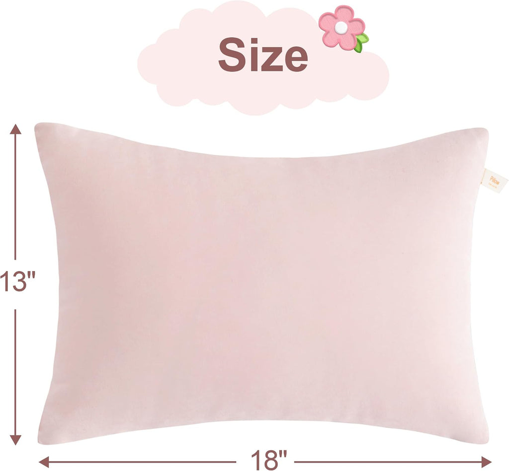 BEDSUM Toddler Pillows, 13x18 Ultra Soft Microfiber Travel Pillow for Sleeping - Small Pillows for Kids Daycare, Flight and Neck Support…