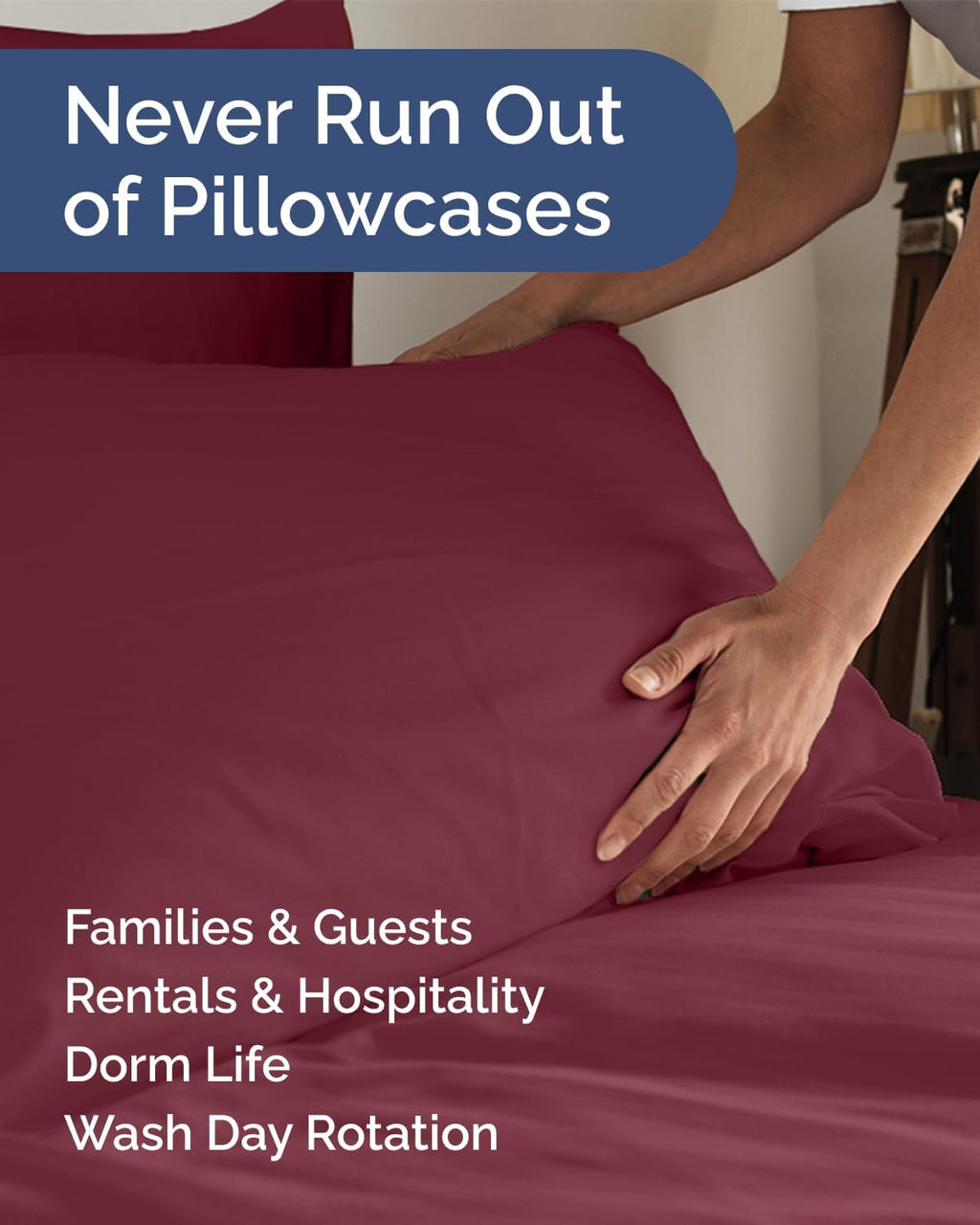 King Standard Pillow Cases Set of 6 - Ultra Soft Hotel Quality Pillowcase Covers - Comfy & Wrinkle Free - Shrink & Fade Resistant…