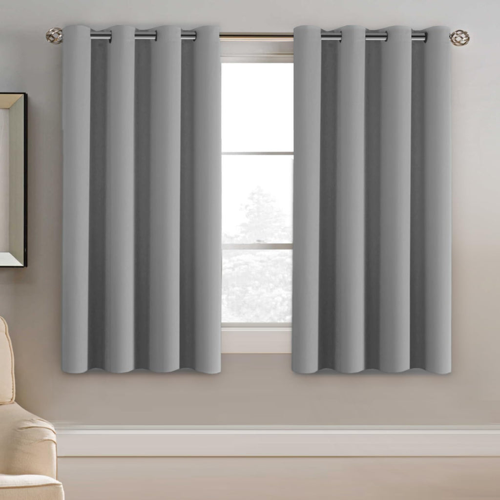 H.VERSAILTEX Blackout Curtain for Living Room Thermal Insulated Window Treatment Curtain 54 inch Length Energy Saving Solid Gro…