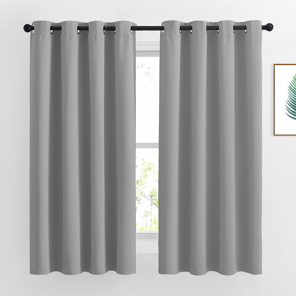 Nicetown Bedroom Blackout Curtains Panels - Window Treatment Thermal Insulated Solid Grommet Room Darkening Drapes for Living Room (Set of…