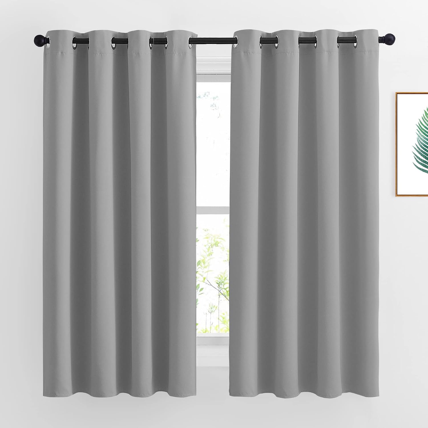 Nicetown Bedroom Blackout Curtains Panels - Window Treatment Thermal Insulated Solid Grommet Room Darkening Drapes for Living Room (Set of…
