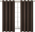 BGment Blackout Curtains for Living Room - Grommet Thermal Insulated Room Darkening Curtains for Bedroom, Set of 2 Panels (52 x 63 Inch, Br…