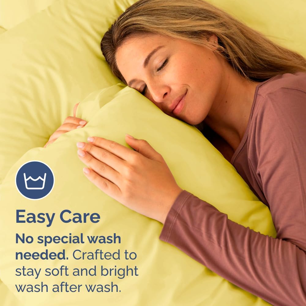 King Standard Pillow Cases Set of 2 - Ultra-Soft Hotel Quality Pillowcase Covers - Comfy, Cozy & Fade Free - Wrinkle Resistant - Machine…