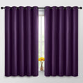 Yakamok Blackout Curtains Room Darkening Thermal Insulated Window Panels, Solid Grommet Top Drapes for Bedroom/Living Room(62Wx63L…