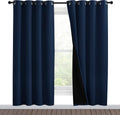 Nicetown Full Shade Curtain Panels, Pair of Energy Smart & Noise Blocking Out Blackout Drapes for Apartment Window, Thermal Insulated Guest…