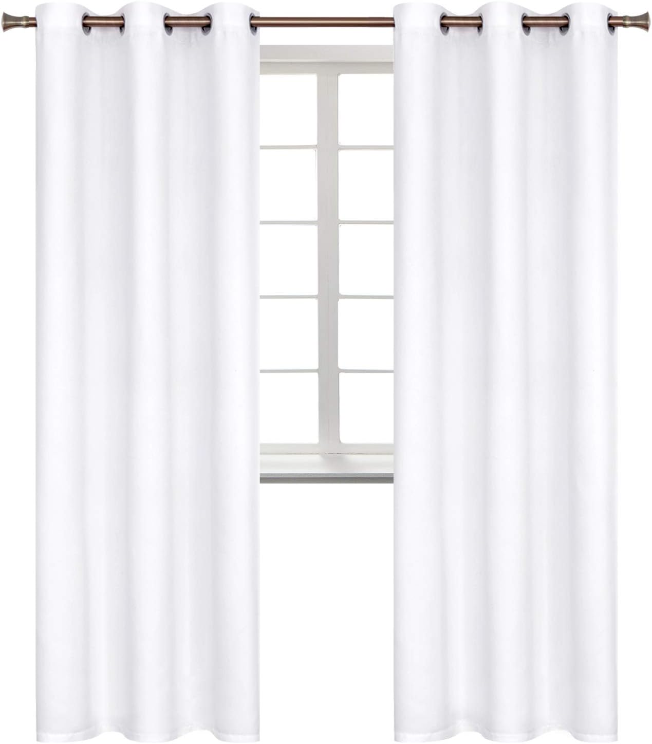 BGment Room Darkening Curtains 84 Inches Long - Grommet Thermal Insulated Drapes Window Treatment Curtains for Bedroom, 2 Panels, 42 x 84 I…